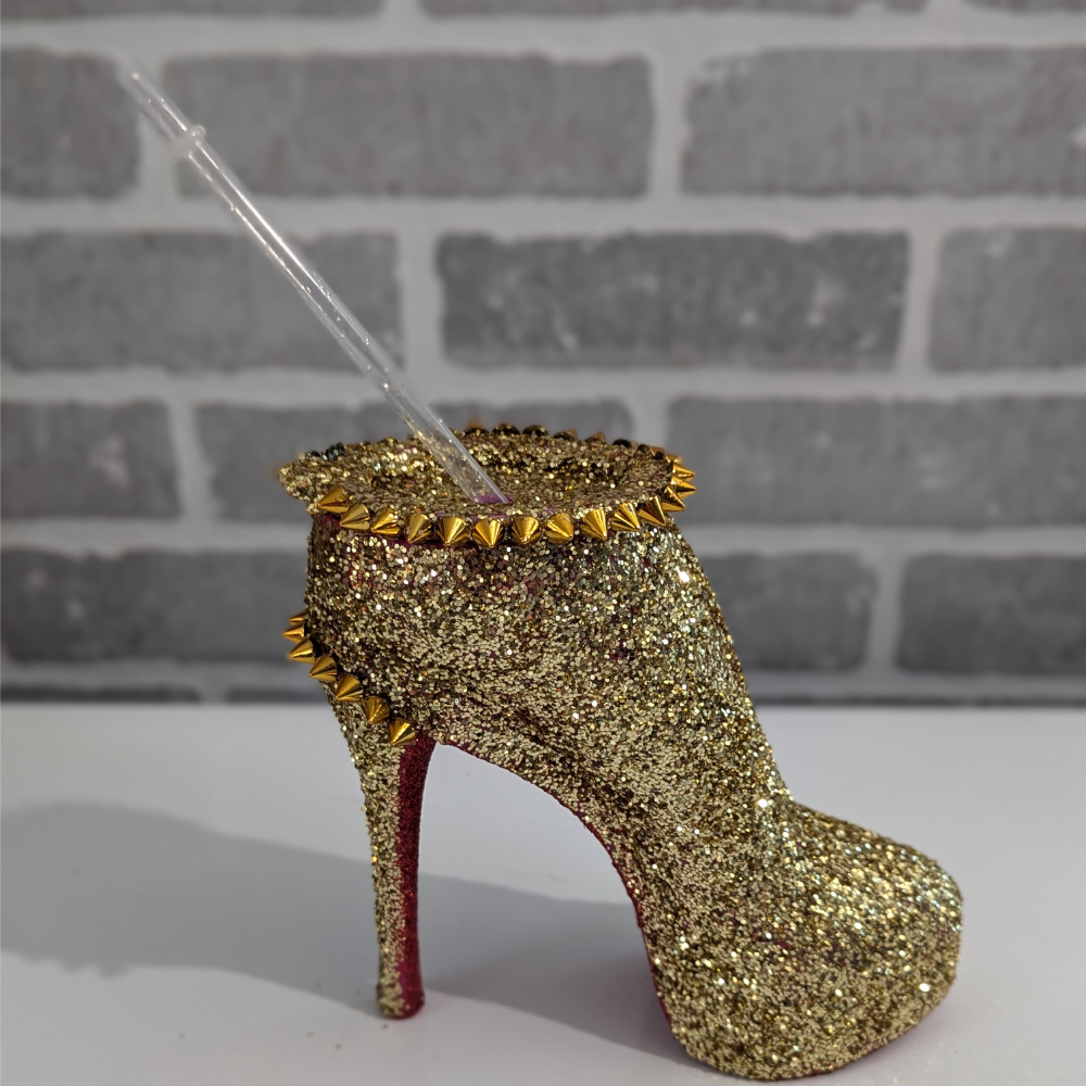 Custom Gold Stiletto Heel Tumbler Cup