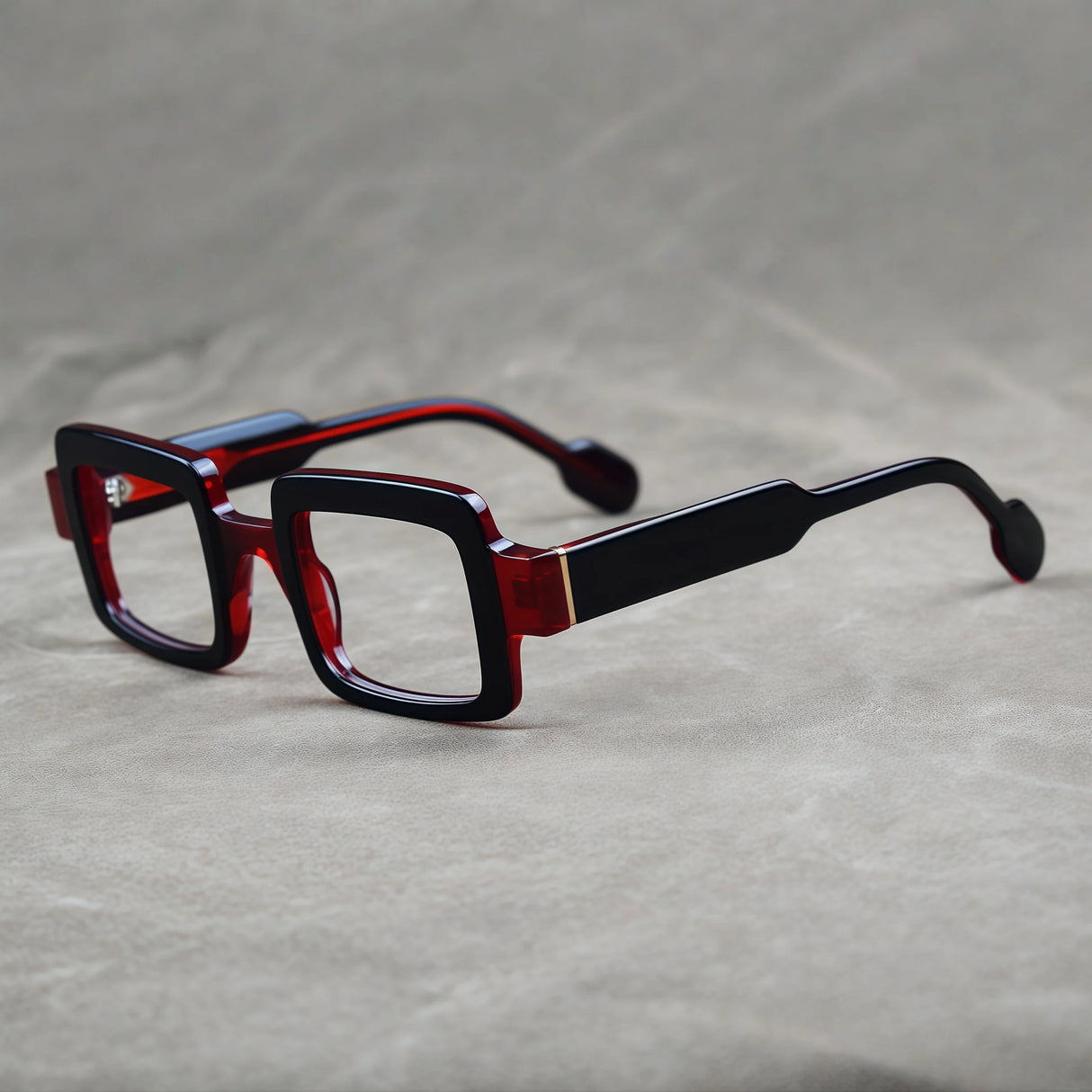 Unisex retro square acetate optical eyeglasses frame full rim design