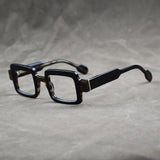 Unisex retro square acetate optical eyeglasses frame full rim design