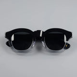 Retro square frame sunglasses with polarized UV400 lenses for men and women