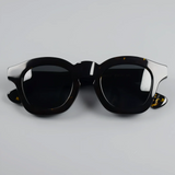 Retro square frame sunglasses with polarized UV400 lenses for men and women