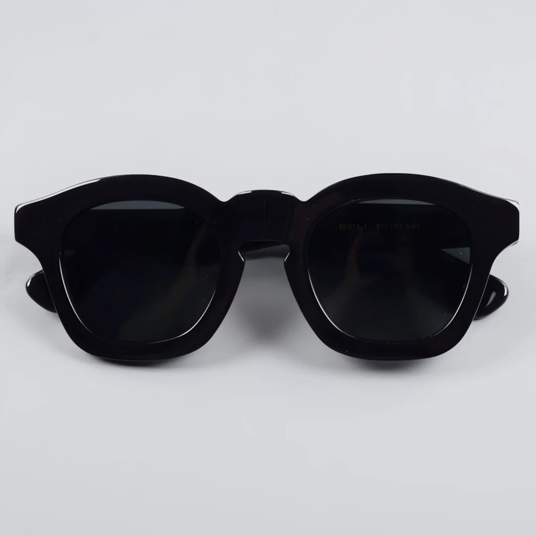 Retro square frame sunglasses with polarized UV400 lenses for men and women