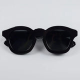 Retro square frame sunglasses with polarized UV400 lenses for men and women
