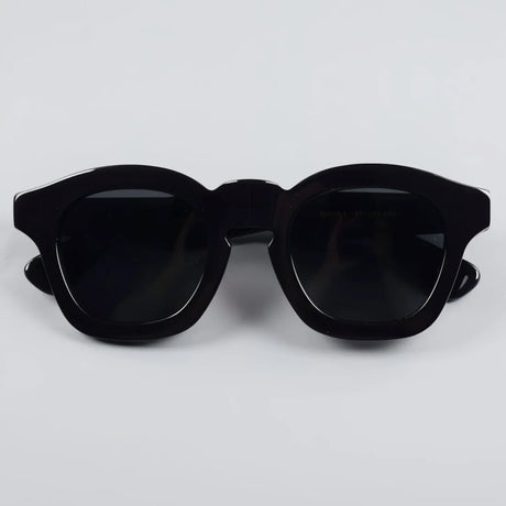Retro square frame sunglasses with polarized UV400 lenses for men and women