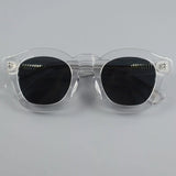 Retro square frame sunglasses with polarized UV400 lenses for men and women