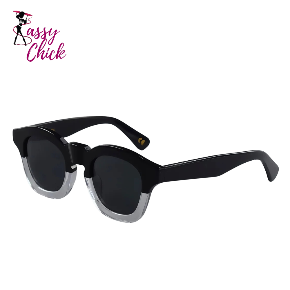 Retro square frame sunglasses with polarized UV400 lenses for men and women Sassy Chick