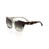 Women wearing retro square sunglasses with acetate frame and UV400 protection