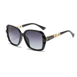 Round polarized sunglasses for women with UV protection