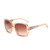 Round polarized sunglasses for women with UV protection
