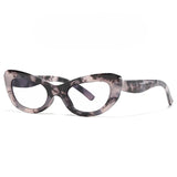 Small cat eye reading glasses with blue light blocking lenses for women