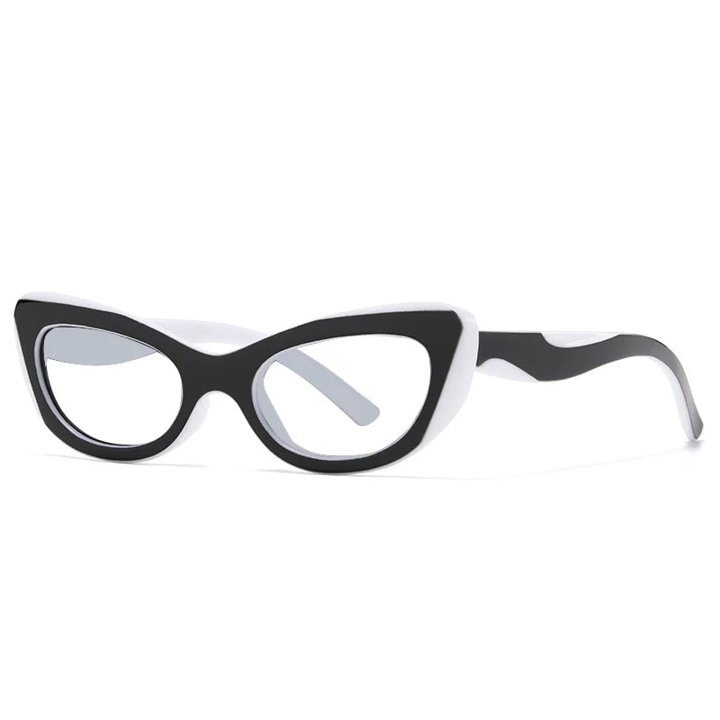 Small cat eye reading glasses with blue light blocking lenses for women