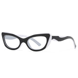 Small cat eye reading glasses with blue light blocking lenses for women