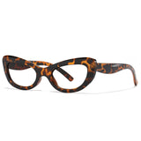 Small cat eye reading glasses with blue light blocking lenses for women