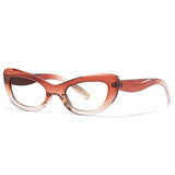 Small cat eye reading glasses with blue light blocking lenses for women