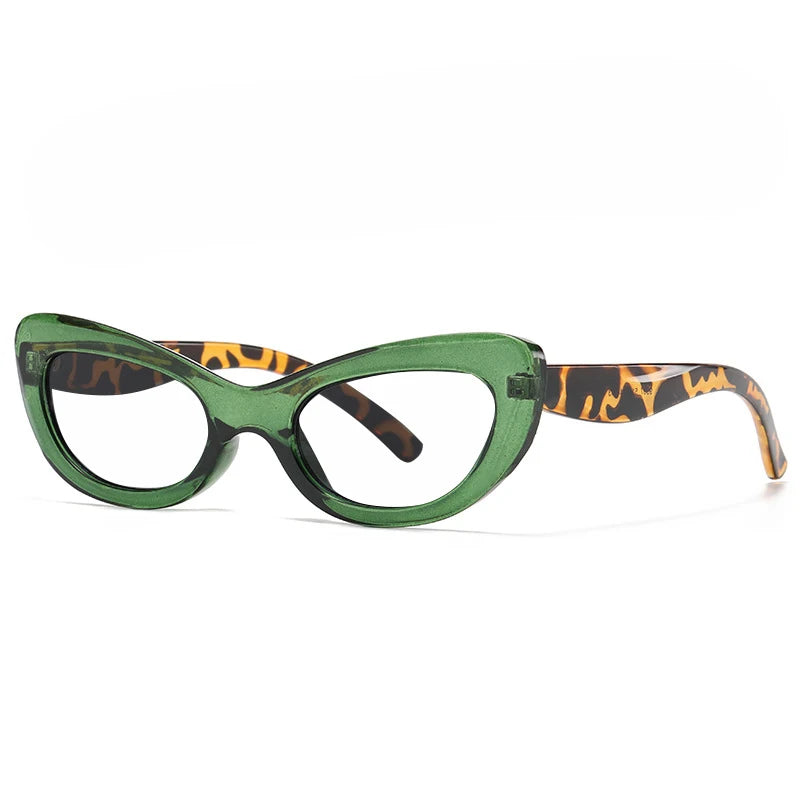 Small cat eye reading glasses with blue light blocking lenses for women