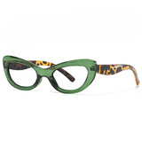 Small cat eye reading glasses with blue light blocking lenses for women