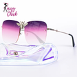 Square metal retro sunglasses with UV400 protection and luxury-inspired frame for women.