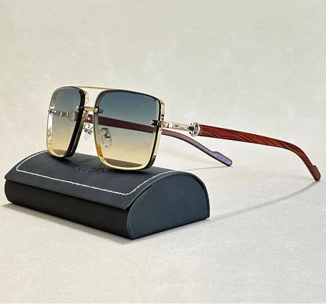 Square vintage sunglasses for men and women
