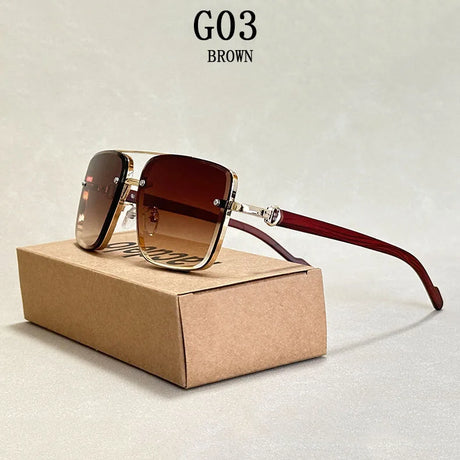 Square vintage sunglasses for men and women