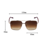 Square vintage sunglasses for men and women