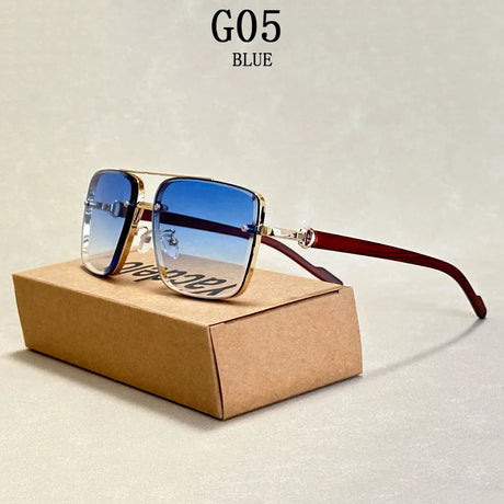 Square vintage sunglasses for men and women