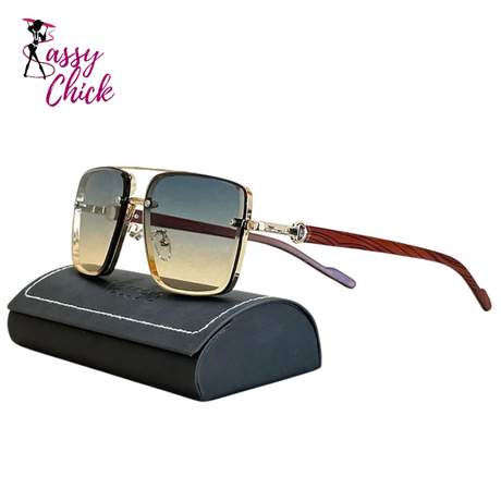 Square vintage sunglasses for men and women