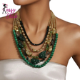 Statement Beads Multi-layered Retro Style Necklace SAssy Chick
