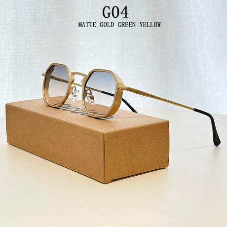 Steampunk square sunglasses for men vintage fashion glasses