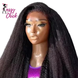 Straight 360 HD Lace Kinky Human Hair Front Wigs Sassy Chick