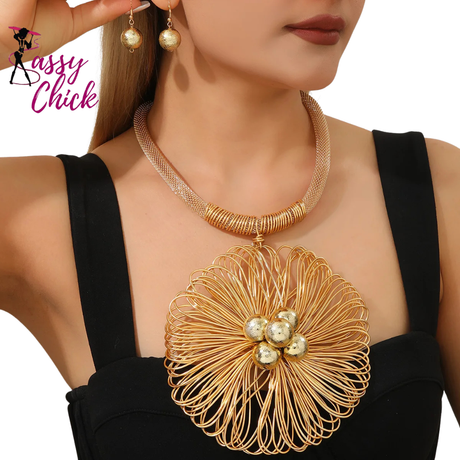 Unique Handmade Aluminum Flower Statement Jewelry Sassy Chick