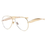 Vintage metal pilot sunglasses with UV400 lenses for men and women