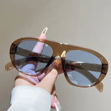 Women’s vintage sunglasses in black and red elegant design, trendy retro outdoor fashion eyewear with UV400 protection.