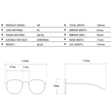 Women’s UV400 Oversized Pilot Sunglasses