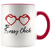 Mug Heart Glass Ceramic Accent Mug - Red | Shop Sassy Chick