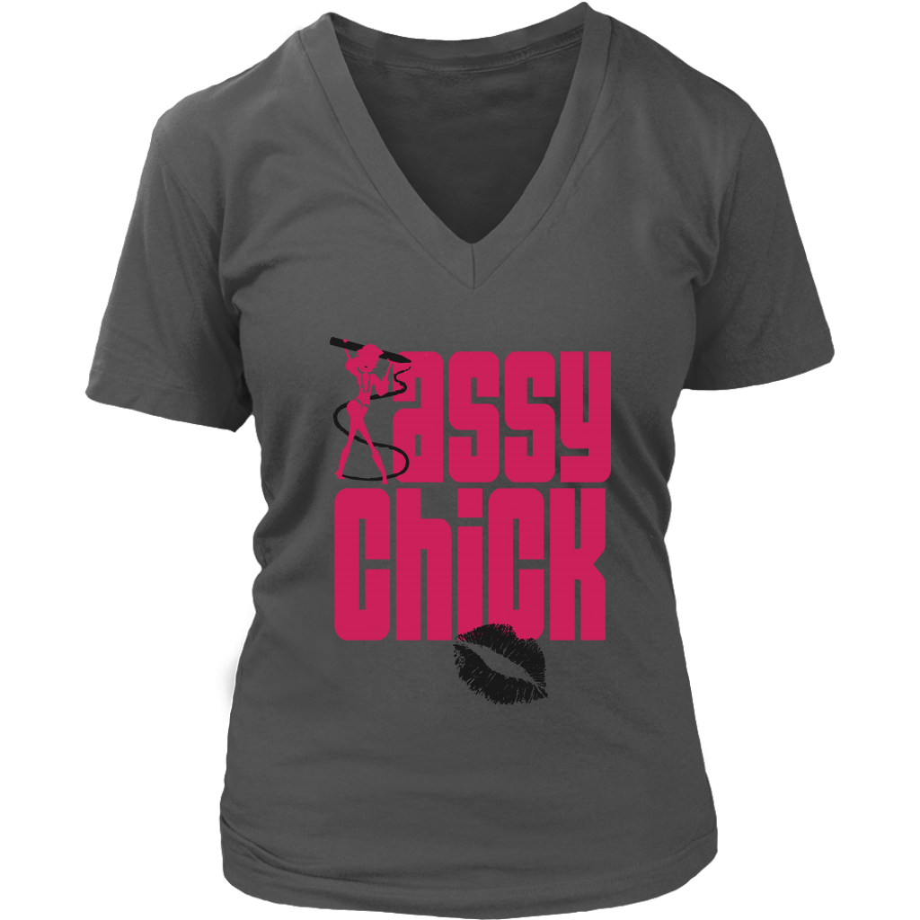 Sassy Chick Women's V-Neck - Heather | Shop Sassy Chick