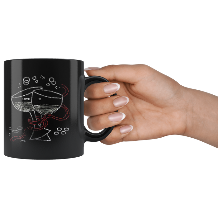 Mug Love Is Ceramic Black Coffee Mug - 1 | Shop Sassy Chick