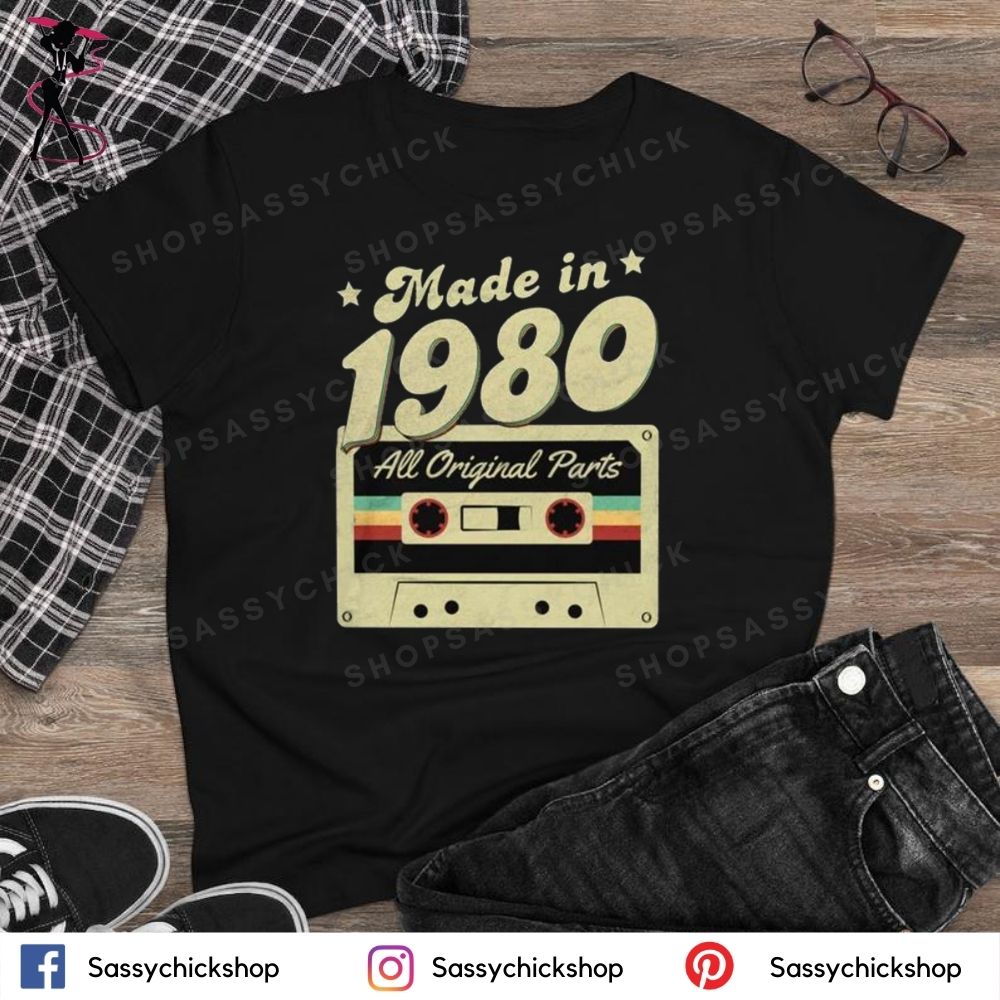 Made in 1980 T-Shirt - Shop Sassy Chick 