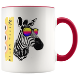 Mug Zebra Ceramic Accent Mug - Red | Shop Sassy Chick
