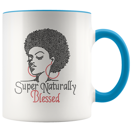 Mug Super Naturally Blessed Ceramic Mug - Blue | Shop Sassy Chick