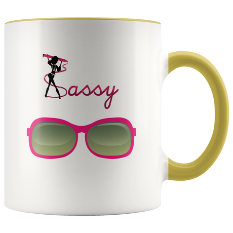 Sunglasses Mug Ceramic Accent Mug - Yellow | Shop Sassy Chick