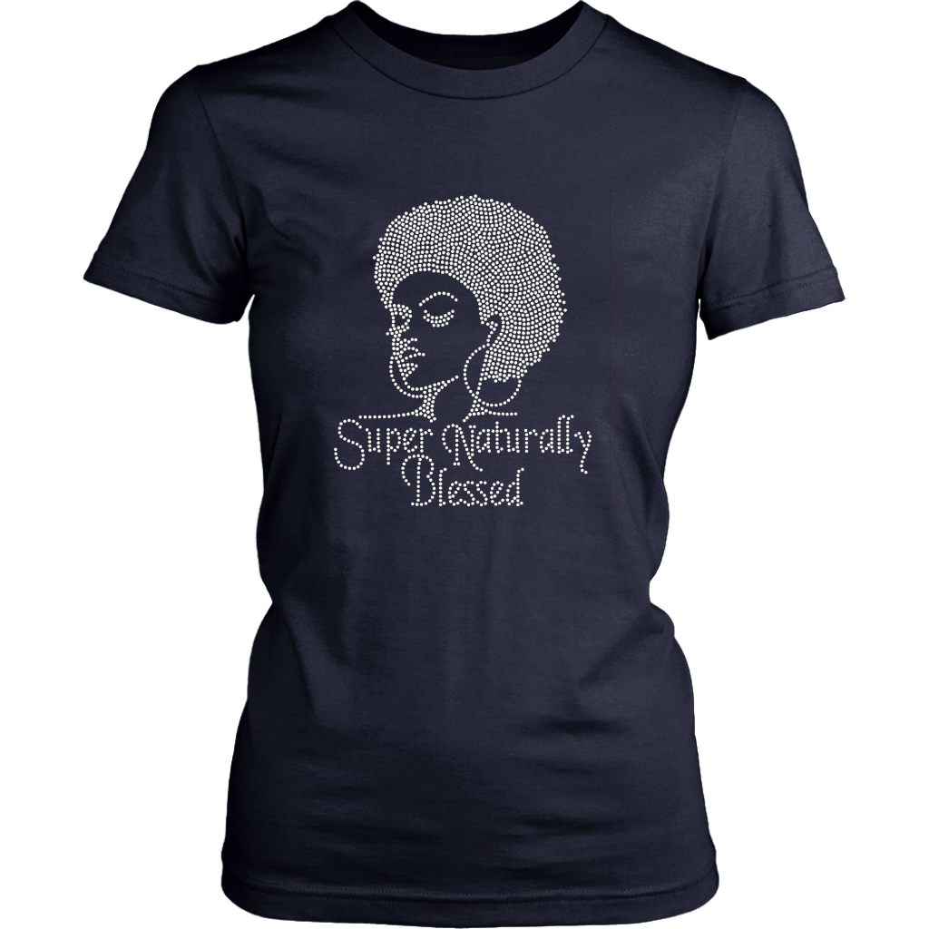 Super Natural Women's Unisex T-Shirt - Navy | Shop Sassy Chick