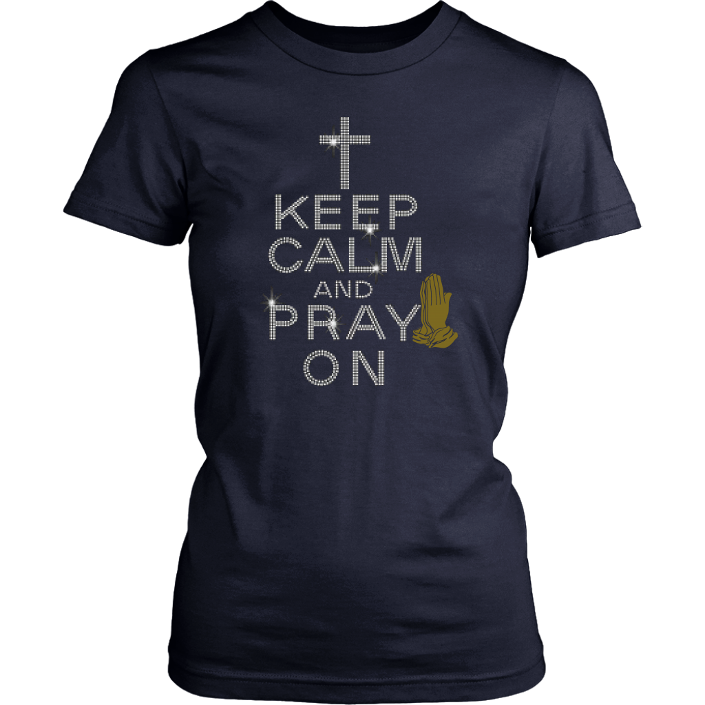 Keep Calm Women's Unisex T-Shirt - Navy | Shop Sassy Chick