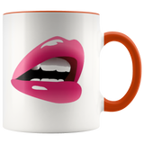 Mug Sassy Mouth Ceramic Accent Mug - Orange | Shop Sassy Chick