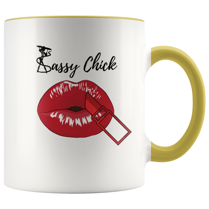 Mug Kiss Ceramic Accent Coffee Mug - Yellow | Shop Sassy Chick