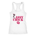 Sassy Chick Pink Lips Racerback Tank Top - White | Shop Sassy Chick