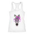 Zebra Racerback Tank Top- White | Shop Sassy Chick