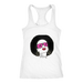 Sassy Afro Racerback Tank Top - White | Shop Sassy Chick