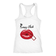Red Lips Racerback Tank Top - White | Shop Sassy Chick