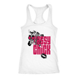 Sassy Chick Zebra Women's Racerback Tank - White | Shop Sassy Chick