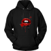 Black Red Lips Hoodies